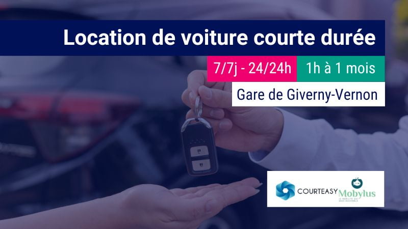 Courteasy propose un nouveau service intermodal train - autopartage à Vernon
