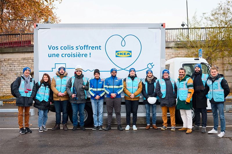 Trusk et Ikea France livrent par la Seine ! 