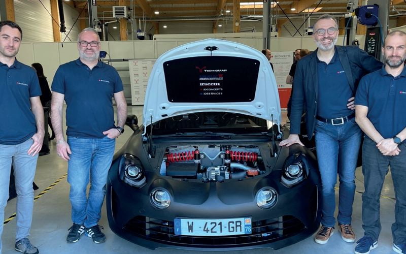 Le projet HE²HP d’iDCONCEPTS, une Alpine A110 revisitée : présenté au salon SIA Powertrain 2022