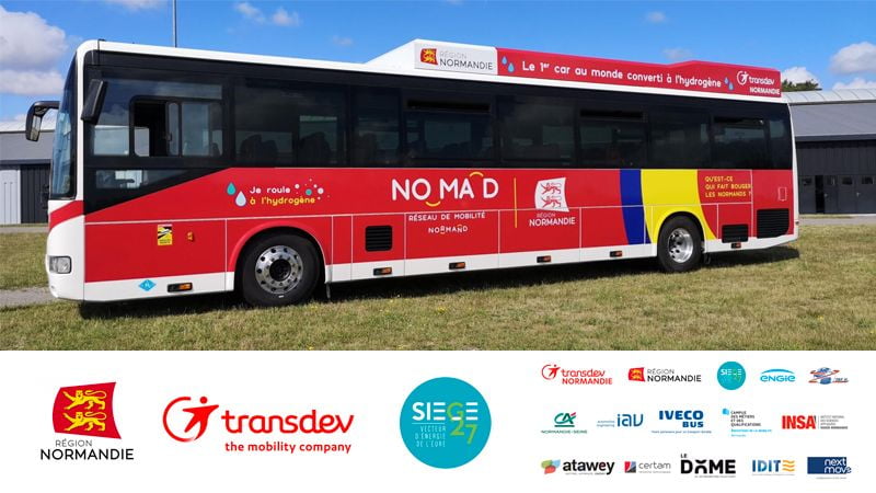 Mobilité & Transition énergétique - NOMAD CAR H2 Le premier autocar diesel transformé à l’hydrogène - zéro émission