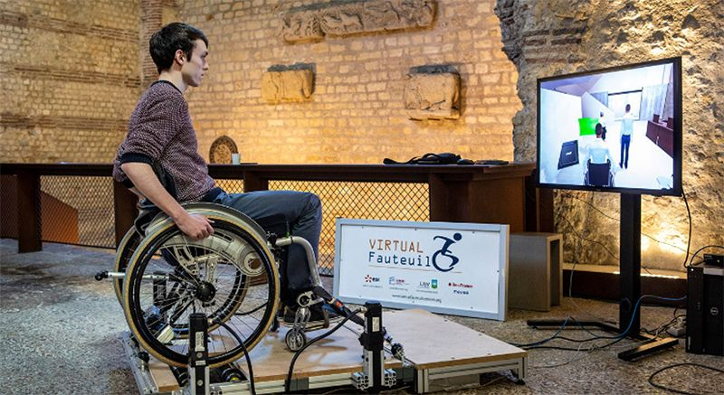 La plateforme Virtual Fauteuil du CEREMH facilite la réinsertion socio-professionnelle et sensibilise tous les publics à  la mobilité en fauteuil roulant
